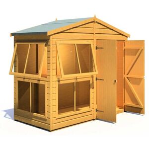 8x4 Shire Sun Hut Shiplap Apex Potting Shed