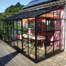 Elite Greenhouses Kensington 8 Colour Lean To Greenhouse Range Titan Frame - 2535 x 6286mm 8ft x 20ft Width Gable End x Length