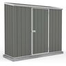 Mercia 7 x 3 Absco Space Saver Metal Shed in Grey