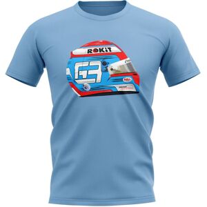 Race Crate George Russell 2019 Helmet T-Shirt (Sky) - Large (42-44