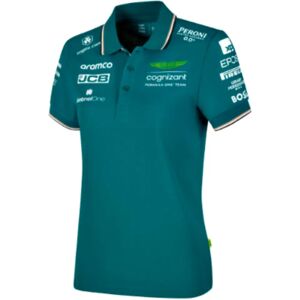 Pelmark 2023 Aston Martin Team Polo Shirt (Green) - Ladies - Small - Size 10 Female