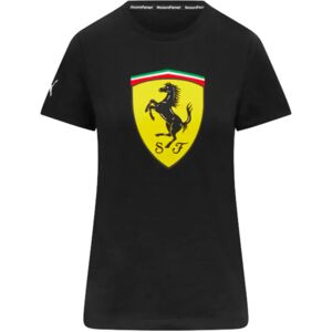 Puma 2023 Ferrari Fanwear Big Shield Tee (Black) - Ladies - Large - Size 14 Female