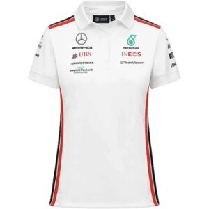 Puma 2023 Mercedes-AMG Team Polo Shirt (White) - Ladies - XS - Size 8 Female