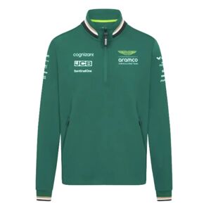 Pelmark 2024 Aston Martin Team 1/4 Zip Sweater (Green) - Medium Adults Male