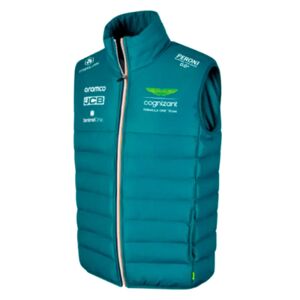 Pelmark 2023 Aston Martin Mens Team Gilet (Green) - Small Adults Male