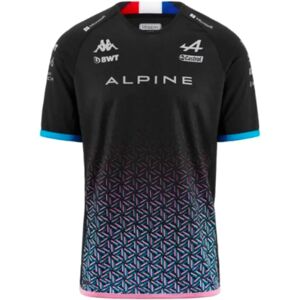 Kappa 2023 Alpine Mens Team Pierre Gasly Tee (Black) - XXXL Adults Male