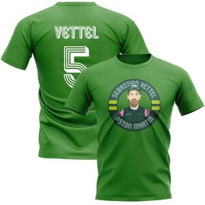 UKSoccershop Sebastian Vettel Illustration T-Shirt (Green) - Womens XL (Size 16 - 40 Chest) Male