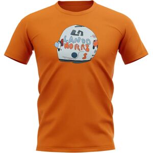 Race Crate Lando Norris 2020 British GP Helmet T-Shirt (Orange) - LB (9-11 Years) Male