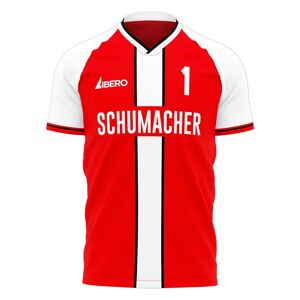 Race Crate 2004 Schumacher #1 Stripe Concept Football Shirt - Womens M (UK Size 12) Male