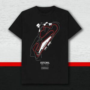 Race Crate Estoril Portugal Racing Track T-Shirt (Black) - XXL (50-52