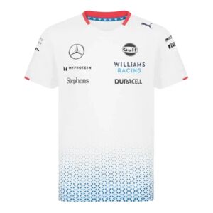 Puma 2024 Williams Racing Team T-Shirt (White) - Kids - Small Boys Unisex