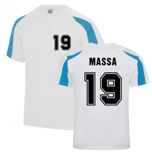 Race Crate Felipe Massa Performance T-Shirt (White-Sky) - MB (7-8 Years) Male