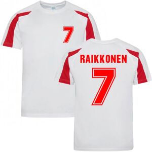 Race Crate Kimi Raikkonen Performance T-Shirt (White) - LB (9-11 Years) Male