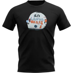 Race Crate Lando Norris 2020 British GP Helmet T-Shirt (Black) - LB (9-11 Years) Male