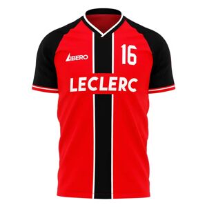 Race Crate 2022 Leclerc #16 Stripe Concept Football Shirt - LB 6-7yrs (116-122cm) Male