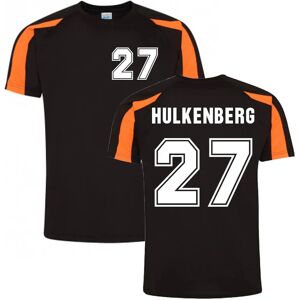 Race Crate Nico Hulkenberg 2016 Performance T-Shirt (Black-Orange) - SB (5-6 Years) Male