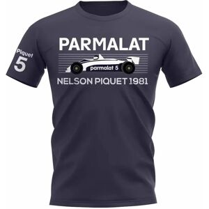 Race Crate Nelson Piquet 1981 Brabham T-Shirt (Navy) - XLB (12-13 Years) Male