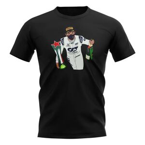 Race Crate Pierre Gasly Monza Champagne T-Shirt (Black) - XLB (12-13 Years) Male