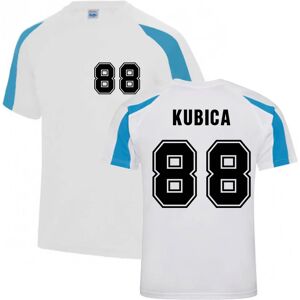 Race Crate Robert Kubica Performance T-Shirt (White-Sky) - SB (5-6 Years) Male