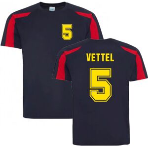 Race Crate Sebastian Vettel Performance T-Shirt (Navy-Red) - SB (5-6 Years) Male