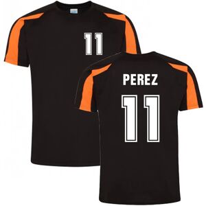 Race Crate Sergio Perez 2016 Performance T-Shirt (Black-Orange) - XLB (12-13 Years) Male