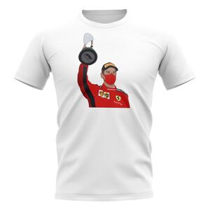 Race Crate Sebastian Vettel 2020 Turkey Podium T-Shirt (White) - LB (9-11 Years) Male
