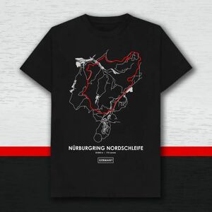 Race Crate Nurburgring Nordschleife Germany Racing Track T-Shirt (Black) - SB (5-6 Years) Male