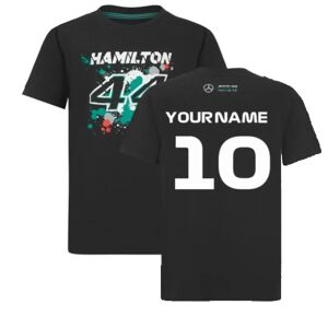 Puma 2022 Mercedes Lewis Hamilton #44 T-Shirt (Black) - Kids (Your Name) - Small Boys Male