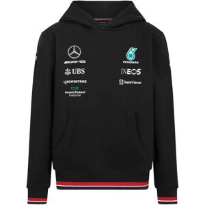 Puma 2022 Mercedes Team Hooded Sweat (Black) - Kids - Large Boys - 30-32