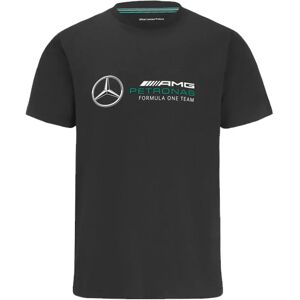 Puma 2022 Mercedes Large Logo Tee (Black) - Kids - Small Boys Unisex