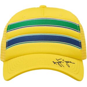 Ayrton Senna Collection Ayrton Senna Stripe Trucker Cap - Yellow - One Size Male