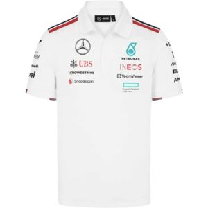 Puma 2024 Mercedes-AMG Team Polo Shirt (White) - XXL Adults Male