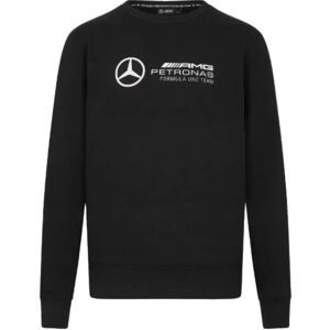 Puma 2024 Mercedes-AMG Crew Neck Sweat Top (Black) - Large Adults Male