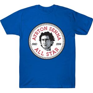 Race Crate Ayrton Senna Converse All Star Icon T-Shirt (Royal Blue) - XL (45-48") Male