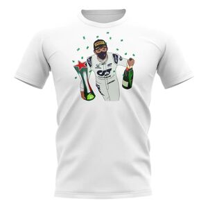 Race Crate Pierre Gasly Monza Confetti T-Shirt (White) - Small (34-36") Male