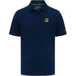 Ayrton Senna Collection Ayrton Senna Seasonal Crew Polo Shirt (Navy) - XXL Adults Male