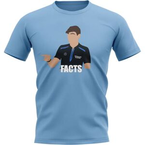 Race Crate George Russell Facts T-Shirt (Sky) - Large (42-44