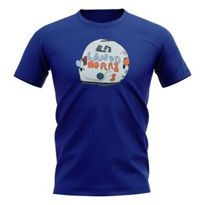 Race Crate Lando Norris 2020 British GP Helmet T-Shirt (Blue) - XLB (12-13 Years) Male