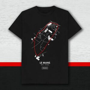 Race Crate Le Mans France Racing Track T-Shirt (Black) - Large (42-44