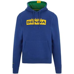 Ayrton Senna Collection Ayrton Senna FW Logo Hoody (Navy) - Large Adults Male