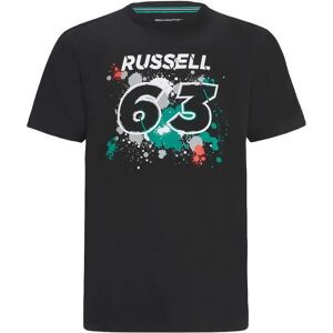 Puma 2022 Mercedes George Russell #63 T-Shirt (Black) - Small Adults Male