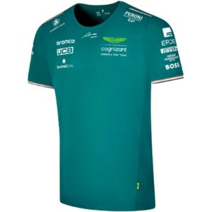 Pelmark 2023 Aston Martin Official Driver Tee Alonso (Green) - Small Adults Male