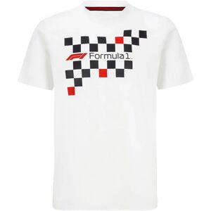 2022 Formula 1 F1 Flag Graphic Tee (White) - Medium Adults Male