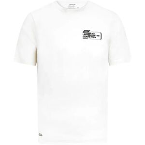 2023 F1 Formula 1 Mens T-Shirt Cotton Austin RS White - Small Adults Male