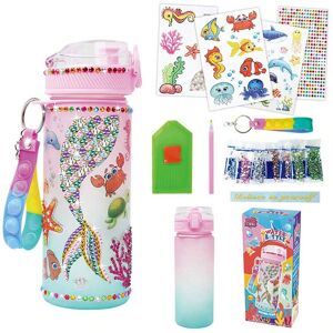 SHEIN Decorate Your Own Water Bottle Kits For Girls Age 4-6-8-10,Mermaid Gem Diamond Painting Crafts,Fun Arts And Crafts Gifts Toys For Girls Birthday Christmas Unicorn Gem Diamond Paint Crafts,Ideal Fun Arts And Crafts Gifts Toys For Girls Birthday Chris