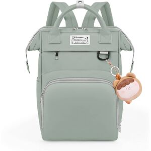 SHEIN Fashionable Diaper Backpack Large Capacity Mommy Bag With Portable Changing Pad, Travel Diaper Bag For Baby Care Green one-size