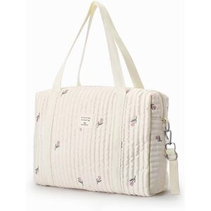 SHEIN Embroidered Ultra-light Single-shoulder Diaper Bag For Moms White one-size