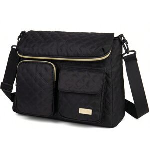 SHEIN 1pc Crossbody Diaper Bag With Multiple Compartments For Mom, Casual Baby Nappy Bag Black one-size