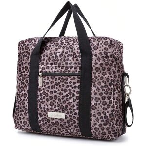 SHEIN 1pc Leopard Print Multifunctional Diaper Bag With Changing Pad, Mommy Shoulder Bag That Can Be Hung On A Stroller Brown one-size