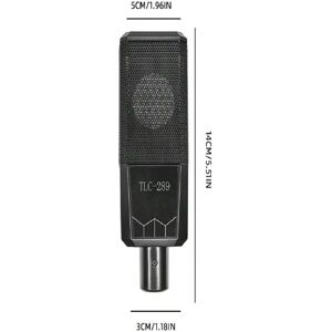 SHEIN Bm-868 Computer USB Condenser Microphone With Noise Reduction, High Sampling Rate For Recording And Live Broadcast Set (suitable For Anchor, K-song Recording) Black Type C,3.5mm